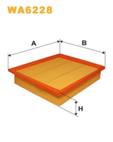 WA6228 Vzduchový filtr WIX FILTERS