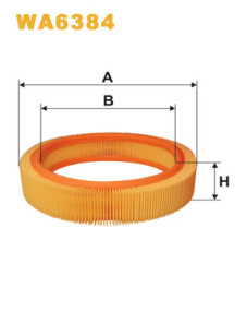 WA6384 Vzduchový filtr WIX FILTERS