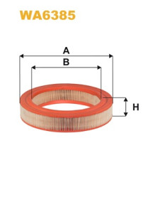 WA6385 Vzduchový filtr WIX FILTERS