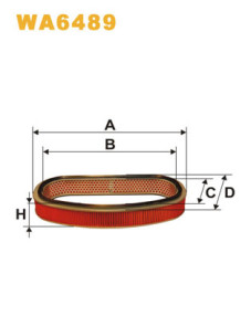 WA6489 Vzduchový filtr WIX FILTERS