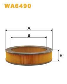 WA6490 Vzduchový filtr WIX FILTERS