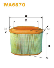 WA6570 Vzduchový filtr WIX FILTERS