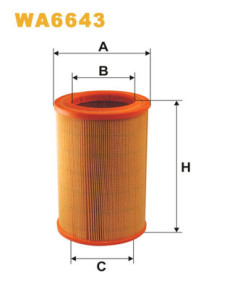 WA6643 Vzduchový filtr WIX FILTERS