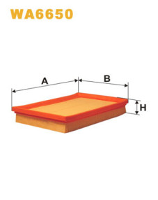 WA6650 Vzduchový filtr WIX FILTERS