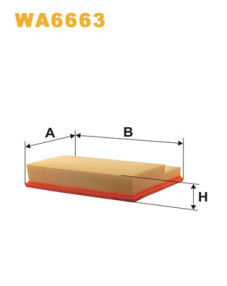 WA6663 Vzduchový filtr WIX FILTERS