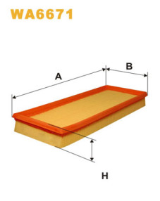 WA6671 Vzduchový filtr WIX FILTERS