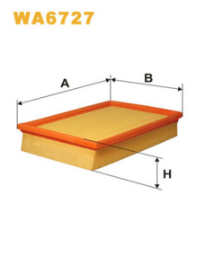 WA6727 Vzduchový filtr WIX FILTERS