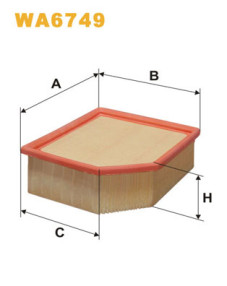 WA6749 Vzduchový filtr WIX FILTERS