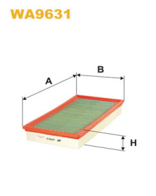 WA9631 Vzduchový filtr WIX FILTERS
