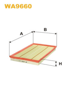 WA9660 Vzduchový filtr WIX FILTERS