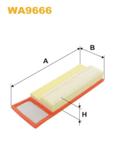 WA9666 Vzduchový filtr WIX FILTERS