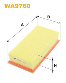 WA9760 Vzduchový filtr WIX FILTERS