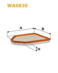 WA9835 Vzduchový filtr WIX FILTERS