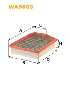 WA9863 Vzduchový filtr WIX FILTERS