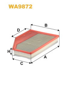 WA9872 Vzduchový filtr WIX FILTERS