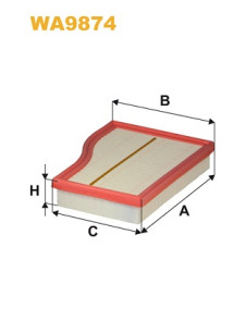 WA9874 Vzduchový filtr WIX FILTERS