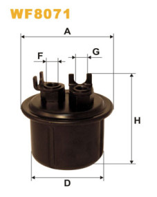 WF8071 Palivový filtr WIX FILTERS