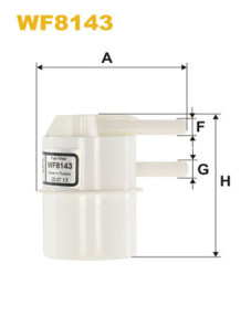 WF8143 Palivový filtr WIX FILTERS