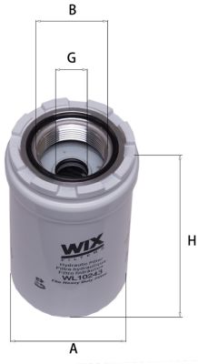 WL10243 Filtr, pracovní hydraulika WIX FILTERS
