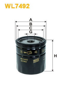 WL7492 Olejový filtr WIX FILTERS
