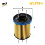WL7584 Olejový filtr WIX FILTERS