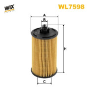 WL7598 Olejový filtr WIX FILTERS