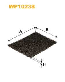 WP10238 Filtr, vzduch v interiéru WIX FILTERS
