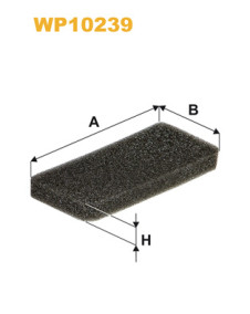 WP10239 Filtr, vzduch v interiéru WIX FILTERS