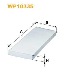 WP10335 Filtr, vzduch v interiéru WIX FILTERS
