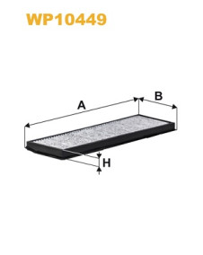 WP10449 Filtr, vzduch v interiéru WIX FILTERS