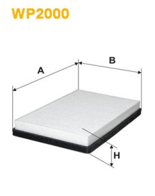 WP2000 Filtr, vzduch v interiéru WIX FILTERS