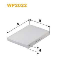 WP2022 Filtr, vzduch v interiéru WIX FILTERS