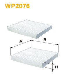 WP2076 Filtr, vzduch v interiéru WIX FILTERS