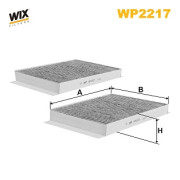 WP2217 Filtr, vzduch v interiéru WIX FILTERS