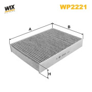 WP2221 WIX FILTERS filter vnútorného priestoru WP2221 WIX FILTERS