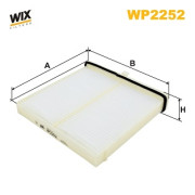 WP2252 Filtr, vzduch v interiéru WIX FILTERS
