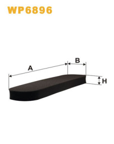 WP6896 Filtr, vzduch v interiéru WIX FILTERS