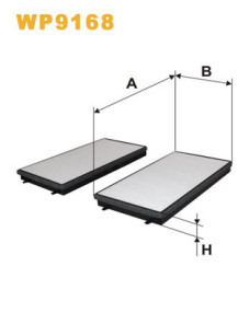 WP9168 Filtr, vzduch v interiéru WIX FILTERS