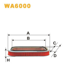 WA6000 Vzduchový filtr WIX FILTERS