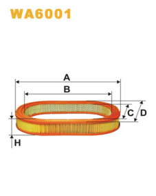 WA6001 Vzduchový filtr WIX FILTERS