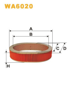 WA6020 Vzduchový filtr WIX FILTERS