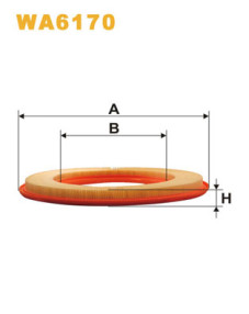 WA6170 Vzduchový filtr WIX FILTERS