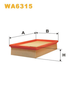 WA6315 Vzduchový filtr WIX FILTERS