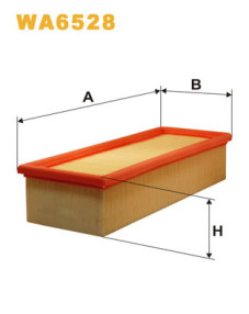 WA6528 Vzduchový filtr WIX FILTERS