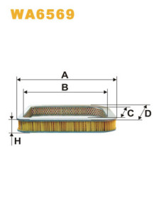 WA6569 WIX FILTERS vzduchový filter WA6569 WIX FILTERS