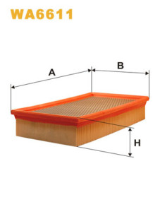 WA6611 Vzduchový filtr WIX FILTERS