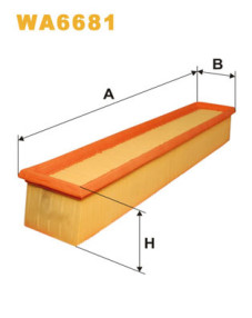 WA6681 Vzduchový filtr WIX FILTERS