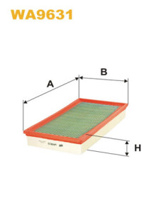 WA9631 WIX FILTERS vzduchový filter WA9631 WIX FILTERS