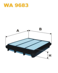 WA9683 WIX FILTERS vzduchový filter WA9683 WIX FILTERS