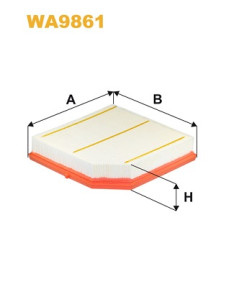 WA9861 Vzduchový filtr WIX FILTERS